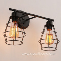 Metal Cage Lampshade Wall Lamp for Bathroom